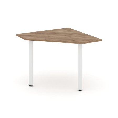 Угловой элемент переговорного стола SN-6.UPRG-001 (1180х1180х750) (Дуб Табак/Металл Белый)