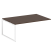 Проходной наборный элемент переговорного стола Metal System Style БО.ППРГ-5 1800x1235x750 (Дуб Наварра/Серый металл)