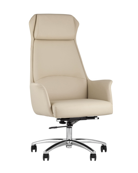 Кресло руководителя TopChairs Viking бежевое (Компьютерное кресло Viking бежевый)