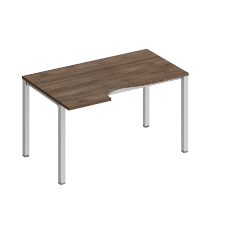 Стол эргономичный левый на металлокаркасе КФ Комфорт КФ К.1137 1400x900x750 (Дуб шамони темныйСерый)