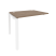Наборный элемент рабочей станции на П-образном м/к Onix O.MP-1.NRS-1.8 980x800x750 (Тиквуд Темный/Белый Металл)