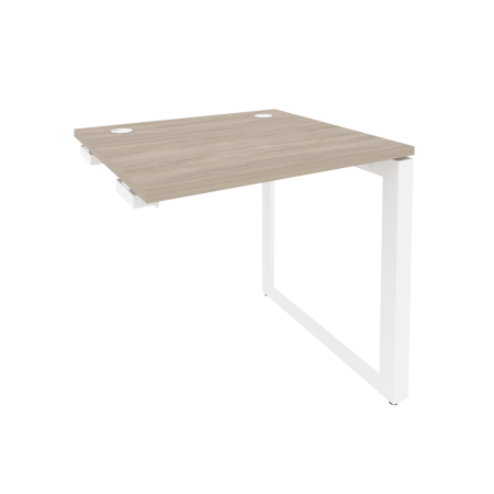 Стол-приставка на О-образном м/к к опорным элементам Onix O.MO-SPR-0.7 780x720x750 (Дуб Аттик/Белый Металл)