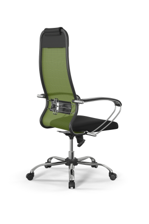 Кресло для руководителя Метта Sit 10 B1-180K - X2+UMF(X1) /Um00/Wh00/K1cL(M09.B21.G20.W01) (Зеленый | Черный)