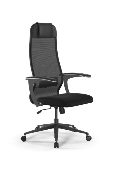 Кресло для руководителя Метта Sit 10 B1-111U - X2+UMF(X1) /Ub00/Wh00/U0mL-b(M09.B11.G19.W02) (Черный)