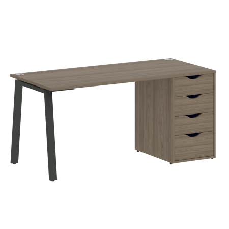 Стол письменный VR.SP-3-158.4.A 1580x720x750 (Вяз благородный/Антрацит Металл)