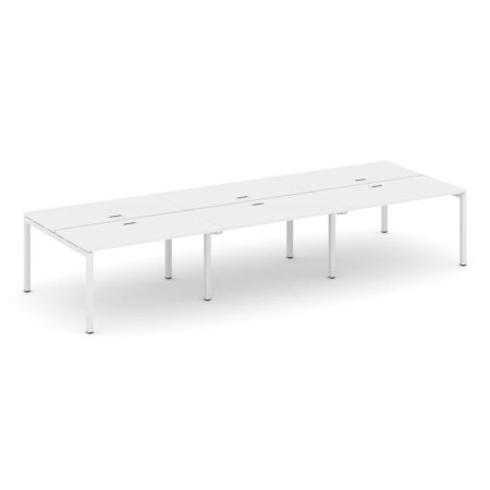 Рабочая станция 2-х сторонняя SN-5P.DRS-064 (4740х1232х750) (Белый/Металл Белый)