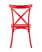 Стул Кроссбэк пластиковый красный (Стул пластиковый Кроссбэк красный)