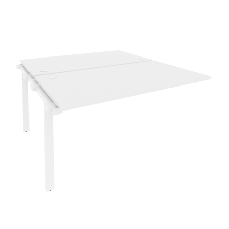 Наборный элемент рабочей станции на м/к Onix O.M-2.NRS-3.8 1380x1635x750 (Белый Бриллиант/Белый Металл)