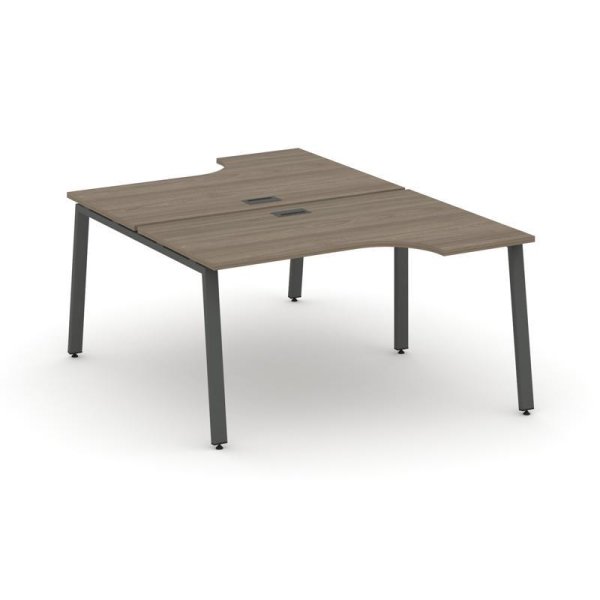 Рабочая станция эргономичная SN-6A.DRPA-011 (1380х1432/1992х750) (Вяз Благородный/Металл Антрацит)