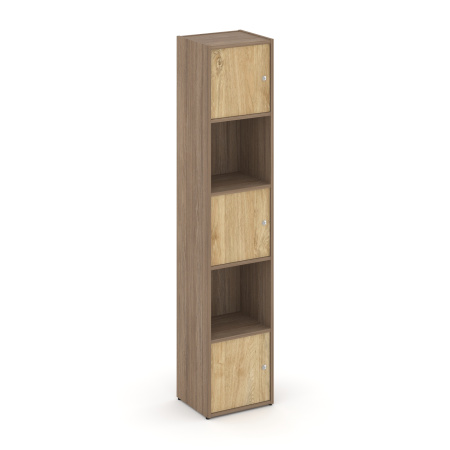 Стеллаж Locker Plus LK.K-007 408x350x1983 (Дуб Аризона | Тиквуд Светлый)