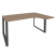 Стол эргономичный правый на О-образном м/к Onix O.MO-SA-4R 1580x1180x750 (Тиквуд Темный/Белый Металл)