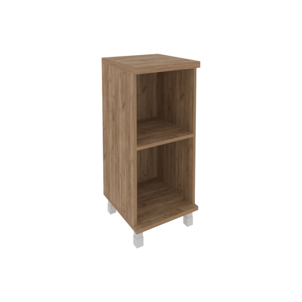 Стеллаж узкий низкий First KSU-3 400x430x960 (Дуб Табак)