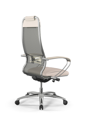 Кресло для руководителя Метта Samurai L1-2K - TS+Infinity /Uc00/Wm06/K2cL(M26.B31.G20.W03) (Молочный)