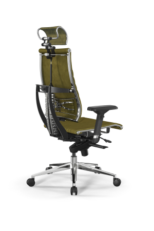 Кресло для руководителя Метта Y 4DF B2-12D - GoyaLE /Kc31/Nc31/D04P/H2cV-3D(M06.B35.G11.W03) (Оливковый)