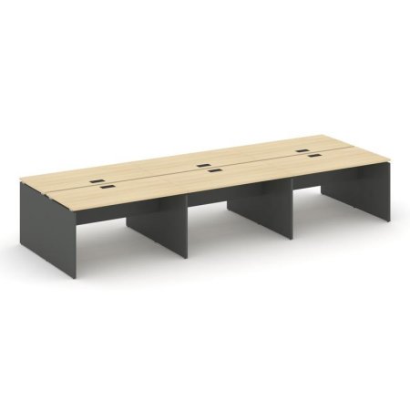 Рабочая станция 2-х сторонняя SN-D.DRS-064 (4740х1232х750) (Акация Лорка/Антрацит)