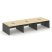 Рабочая станция 2-х сторонняя SN-D.DRS-064 (4740х1232х750) (Тиквуд Светлый/Антрацит)