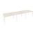 Стол переговорный Onix O.MP-PRG-3.2 3540x980x750 (Тиквуд Темный/Белый Металл)