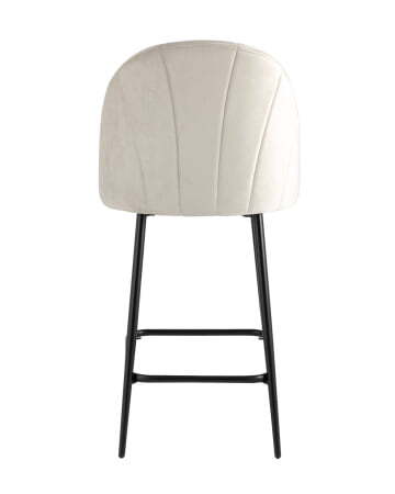 Стул полубарный Логан велюр бежевый (Стул полубарный Логан бежевый)