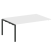 Проходной наборный элемент переговорного стола Metal System Style БП.ППРГ-5 1800x1235x750 (Дуб Наварра/Серый металл)