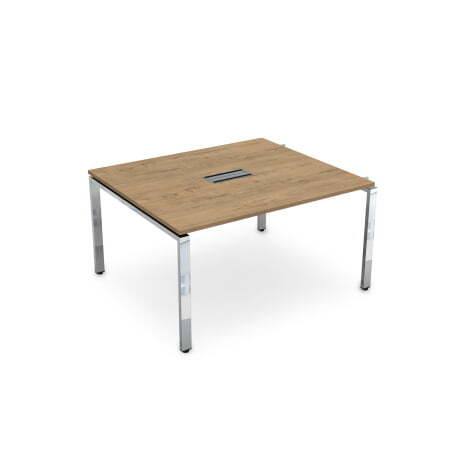 Начальный модуль Бенч-системы для переговорных столов Gloss НСПН-П.928 1600x1200x750 (TeakwoodХром)