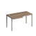 Стол эргономичный левый на металлокаркасе  Комфорт МП2 К 195 1400x900x750 (Дуб шамони темныйСерый)