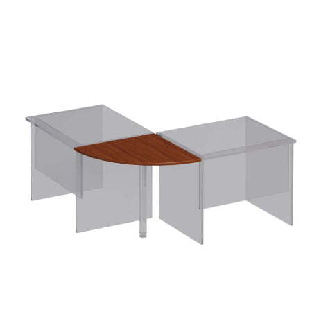 Угловой сегмент Комфорт К 203 600x600x25 (Французский орех)