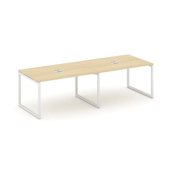 Стол переговорный SN-4O.SPRG-011 (1960х980х750) (Акация Лорка/Металл Белый)