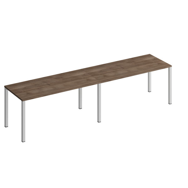 Рабочая станция на металлокаркасе КФ (2х160) Комфорт КФ К.1133-2 3200x750x750 (Дуб шамони темныйСерый)