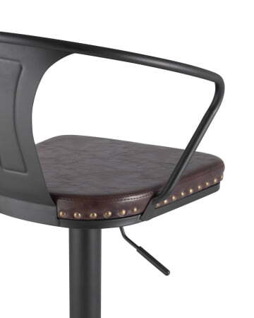 Стул барный TOLIX ARMS SOFT черный матовый (Стул барный Tolix Arms Soft черный матовый)