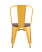 Стул TOLIX WOOD желтый (Стул Tolix желтый глянцевый, темное дерево)