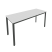 Стол письменный на металлокаркасе Slim С.СП-6.1 1580x600x750 (Серый/Антрацит металл)