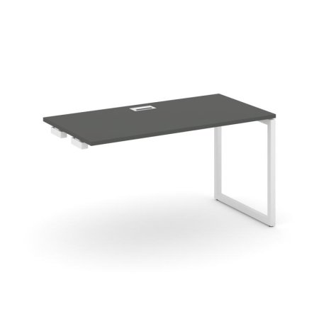 Стол-приставка к опорным элементам SN-4O.OPRS-014 (1580х700х750) (Антрацит/Металл Белый)