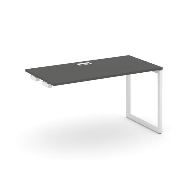 Стол-приставка к опорным элементам SN-4O.OPRS-014 (1580х700х750) (Антрацит/Металл Белый)