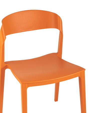 Стул Moris пластик оранжевый (Стул пластиковый Moris оранжевый)