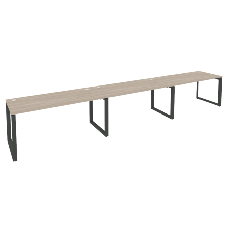 Рабочая станция на О-образном м/к Onix O.MO-RS-3.4.7 4740x720x750 (Дуб Аттик/Черный металл)