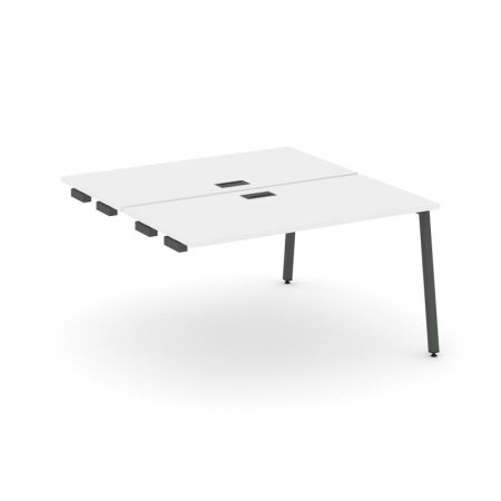 Стол-приставка к опорным элементам SN-4A.DPRS-004 (1580х1232х750) (Белый/Металл Антрацит)
