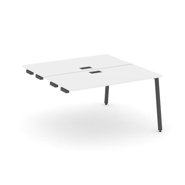Стол-приставка к опорным элементам SN-4A.DPRS-004 (1580х1232х750) (Белый/Металл Антрацит)