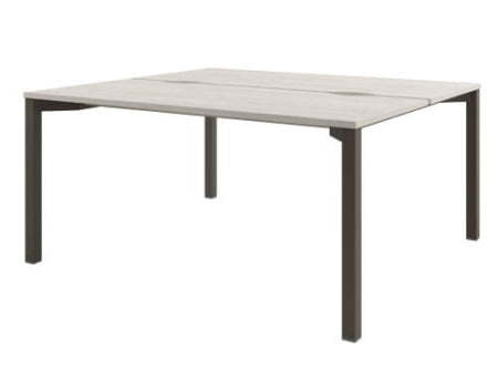 Стол-тандем на металлокаркасе Solution D-42 1600x1432x750 (Акация Морава/ТрюфельКоричневый)