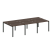 Рабочая станция на 6 раб. мест Metal System Style БП.СМ-6.1 3000x1475x750 (Дуб Наварра/Серый металл)