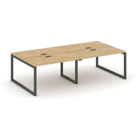 Рабочая станция 2-х сторонняя SN-5O.DRS-042 (2360х1432х750) (Тиквуд Светлый/Металл Антрацит)