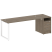 Рабочая станция Metal System Style БО.РС-СТП-1.5 2212x720x750 (Дуб Наварра/Серый металл)