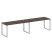 Рабочая станция Metal System Style БО.СМ-2.4 3200x720x750 (Дуб Наварра/Серый металл)