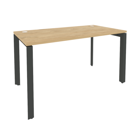 Стол рабочий на П-образном м/к Onix O.MP-SP-3.7 1380x720x750 (Тиквуд Светлый/Черный металл)