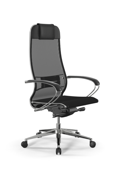 Кресло для руководителя Метта Samurai L1-1K - TS /Uc00/Nc00/K2cL(M26.B32.G25.W03) (Черный)