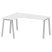 Стол криволинейный левый Metal System Style БА.СА-4 Л 1600x1200x750 (Дуб Наварра/Серый металл)