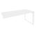 Стол-приставка на О-образном м/к к опорным элементам Onix O.MO-SPR-4.7 1580x720x750 (Тиквуд Светлый/Белый Металл)