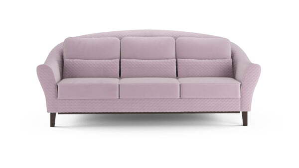 Диван 3-местный раскладной Monreal (2510x1050x1000) Розовый (Розовый)