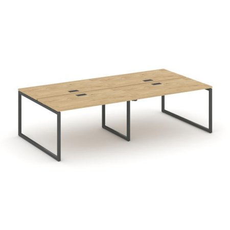 Рабочая станция 2-х сторонняя SN-4O.DRS-032 (2360х1232х750) (Тиквуд Светлый/Металл Антрацит)