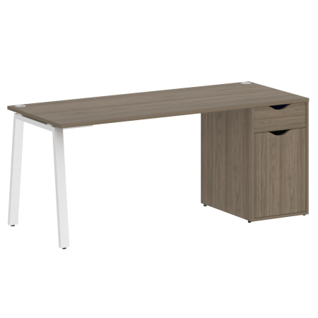 Стол письменный VR.SP-3-178.1.A 1780x720x750 (Вяз благородный/Белый Металл)