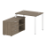 Рабочая станция с опорной тумбой левая Metal System Style БП.РС-СТС-2.1 Л 1100x1520x750 (Дуб Наварра/Серый металл)